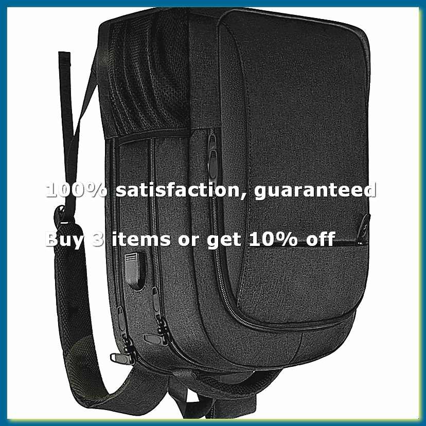 Laptop Bag Waterproof - Duży plecak podróżny na laptopa, biznesowy,
