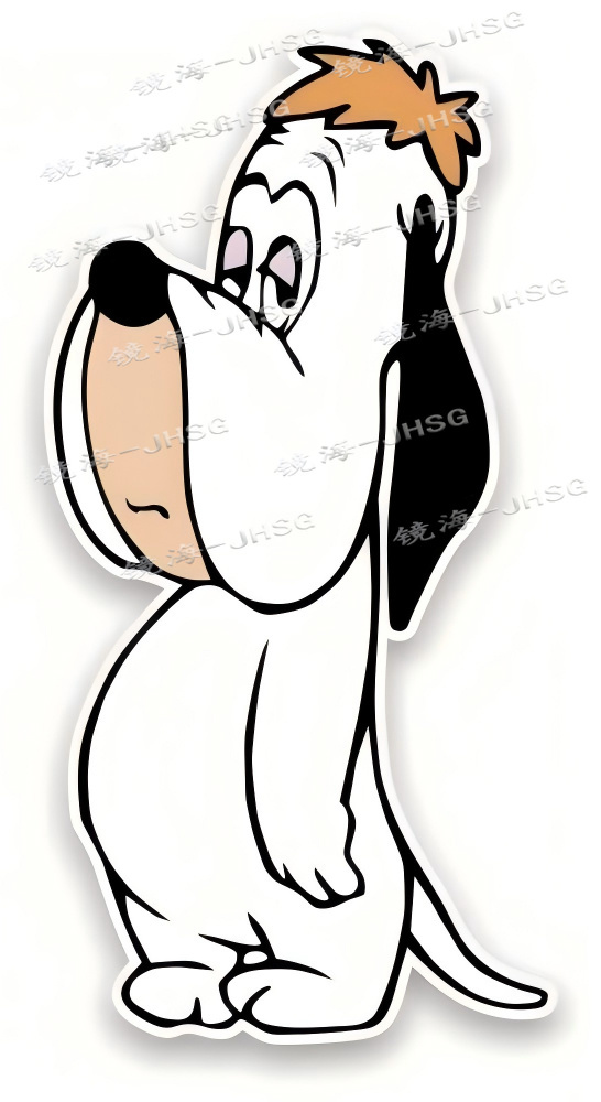 Laptop External Accessories - Naklejki z kreskówkowym psem Droopy, samochody,