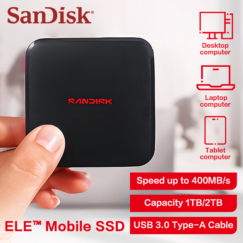 Laptop External Accessories - Przenośny dysk SSD SanDisk ELE Mini