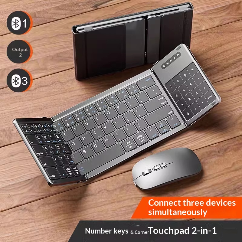 Laptop External Accessories - Bezprzewodowa klawiatura Bluetooth Mengzu Tri Fold