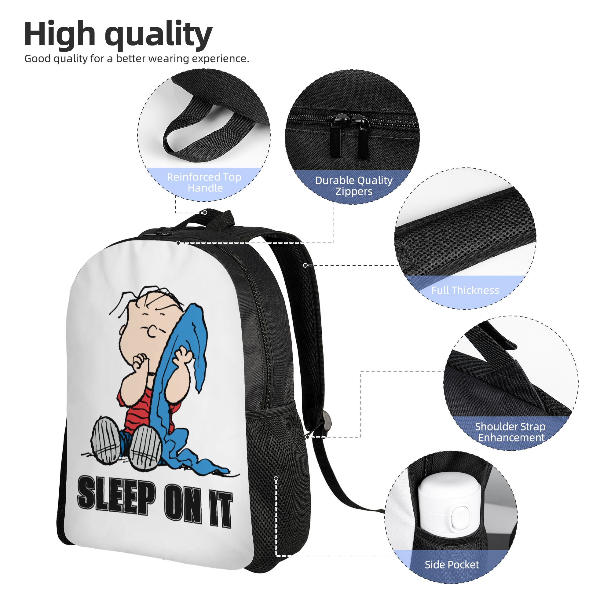Plecak Snoopy Peanuts Linus dl – Laptop Accessories Gifts For Men recenzja i cena