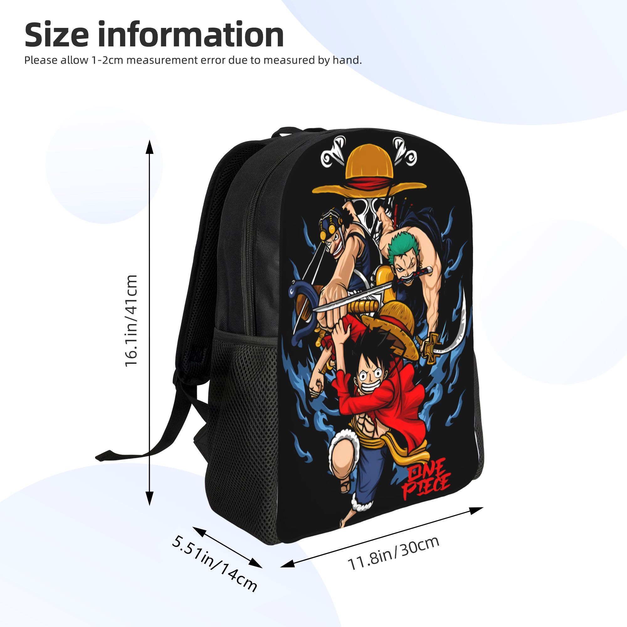 Plecak 3D z nadrukiem Zoro O-O – Laptop Accessories For College recenzja i cena