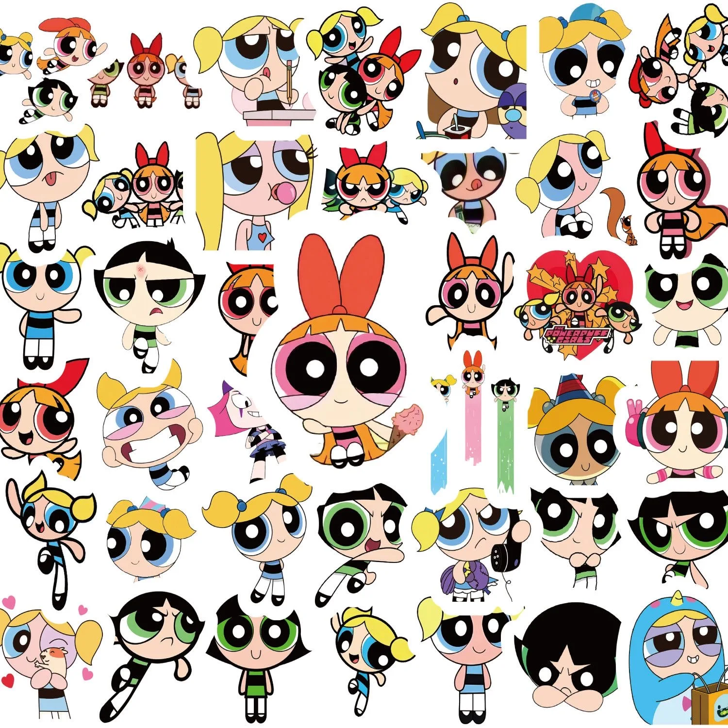 100 szt. Naklejek Powerpuff Gi – Laptop Bag Waterproof recenzja i cena