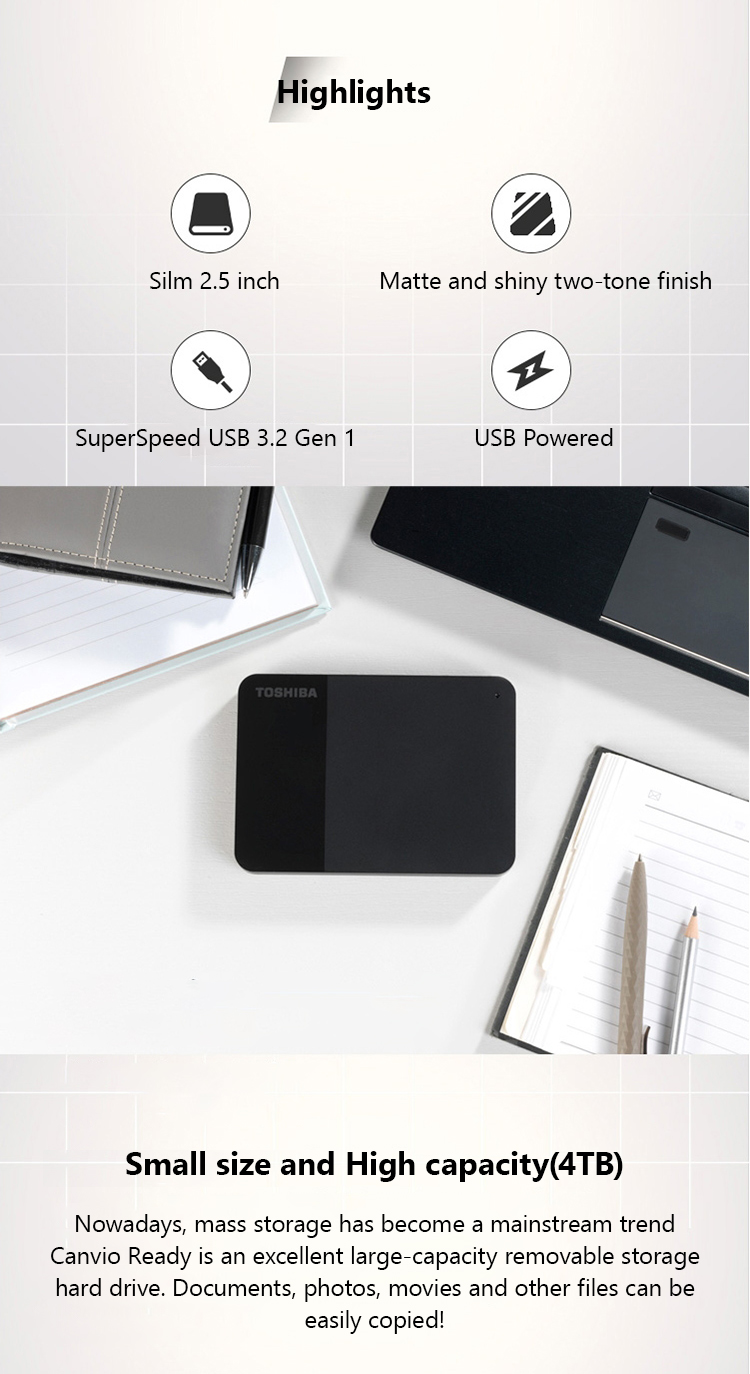 Toshiba B3 Canvio Ready 1TB 2T – Laptop External Accessories recenzja i cena