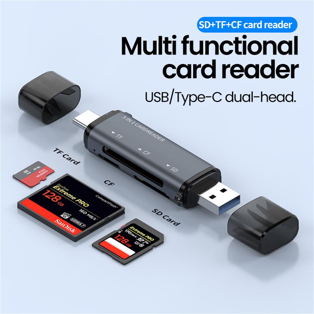 Czytnik kart USB 5 w 1 typu C  – Laptop Accessories And Gadgets recenzja i cena