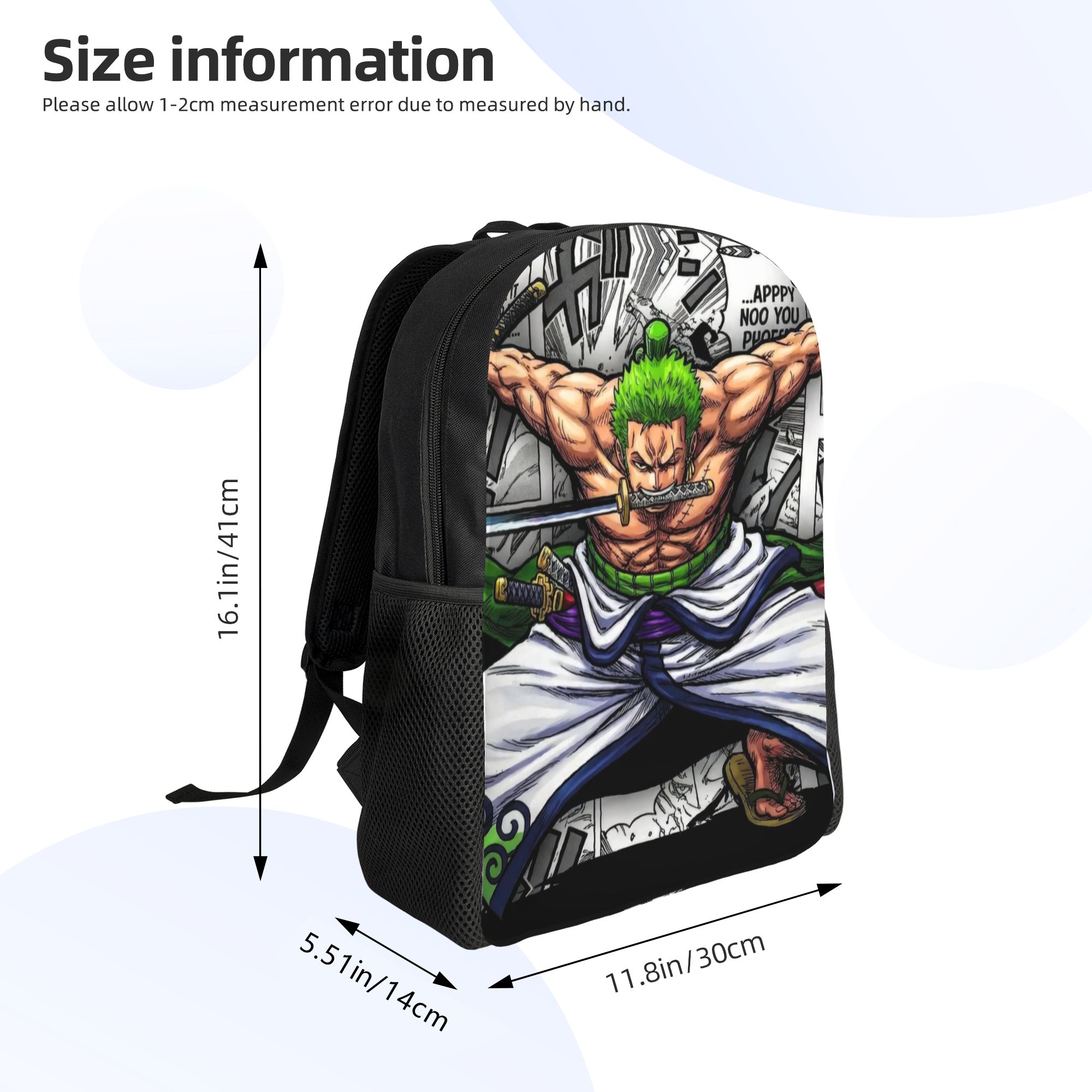 Plecak 3D z motywem Zoro z One – Laptop Accessories For College recenzja i cena