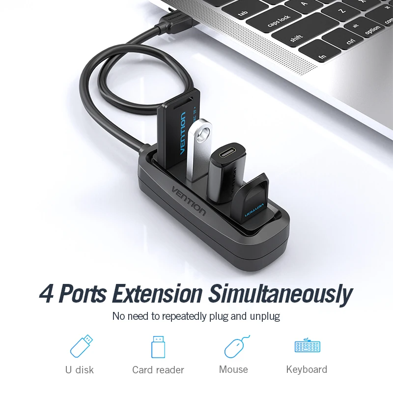 Vention USB 2.0 HUB 4-portowy  – Laptop Accessories And Gadgets recenzja i cena