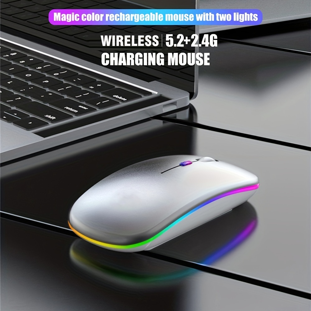 Mysz bezprzewodowa RGB, ładowa – Laptop External Accessories recenzja i cena