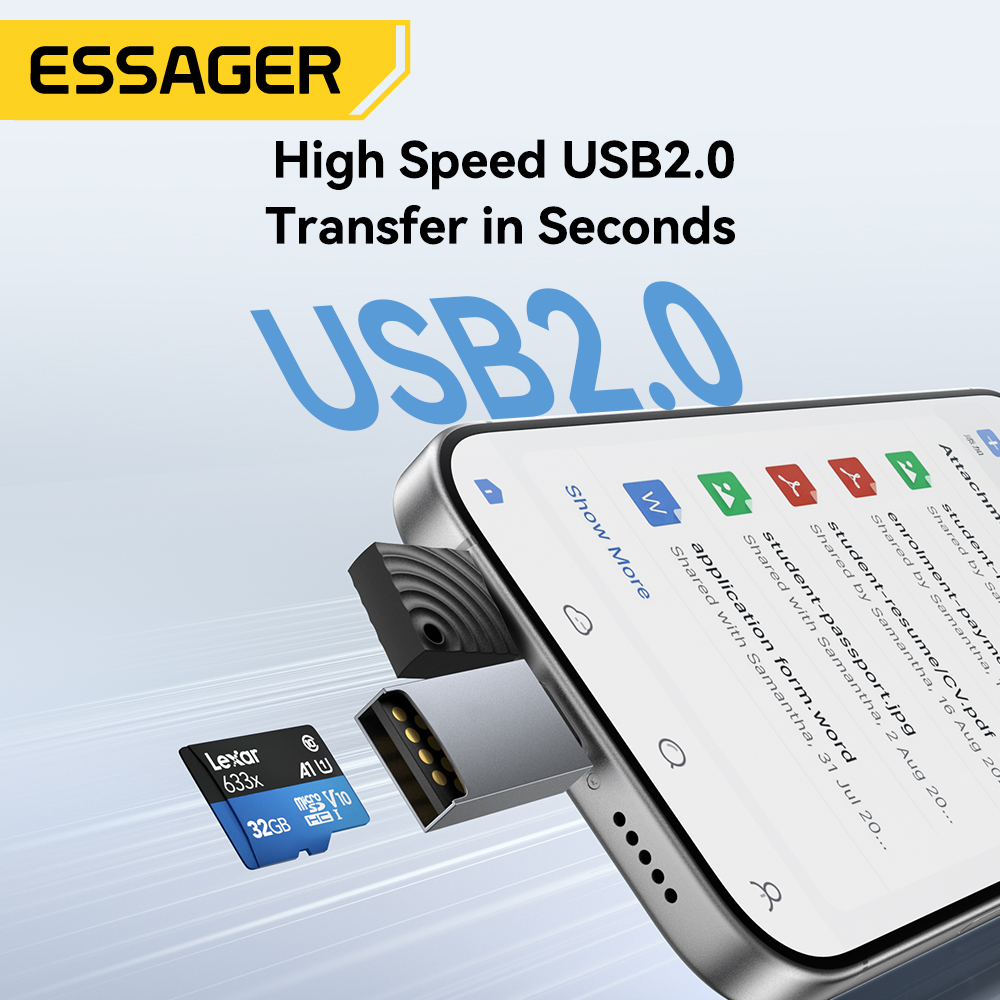 Essager 2 w 1 Czytnik kart TF  – Laptop Accessories And Gadgets recenzja i cena