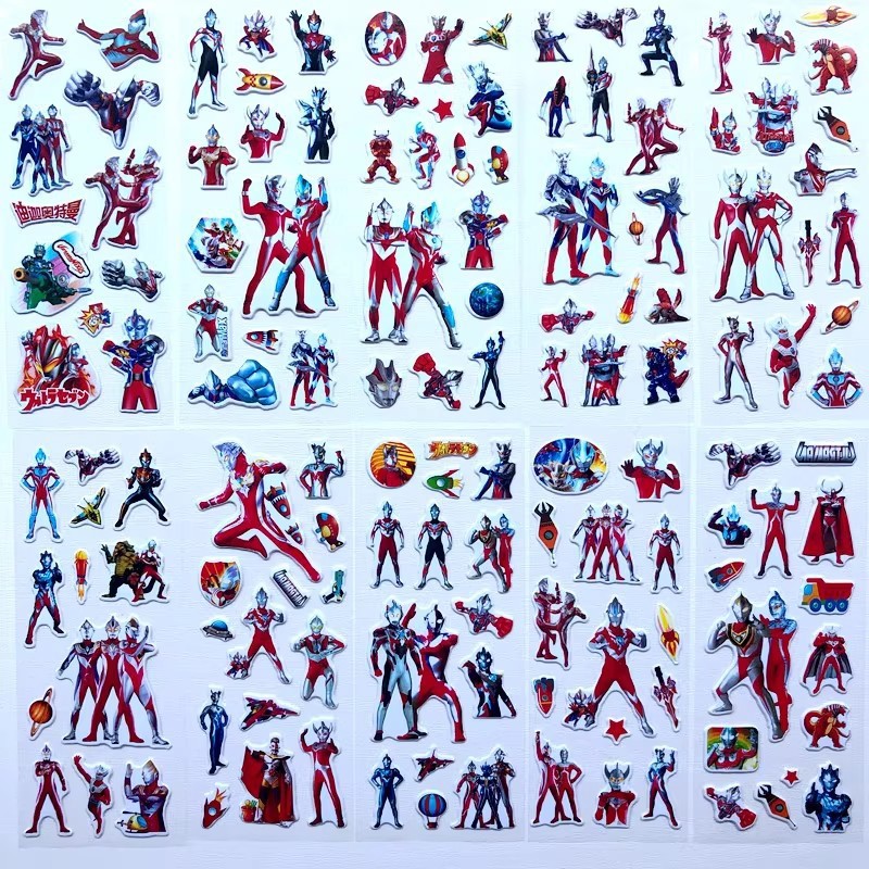 10 szt. Naklejki 3D z Ultraman – Laptop Accessories Diy recenzja i cena