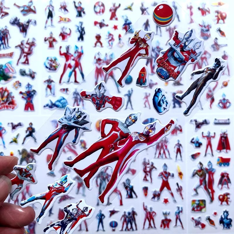 10 szt. Naklejki 3D z Ultraman – Laptop Accessories Diy recenzja i cena
