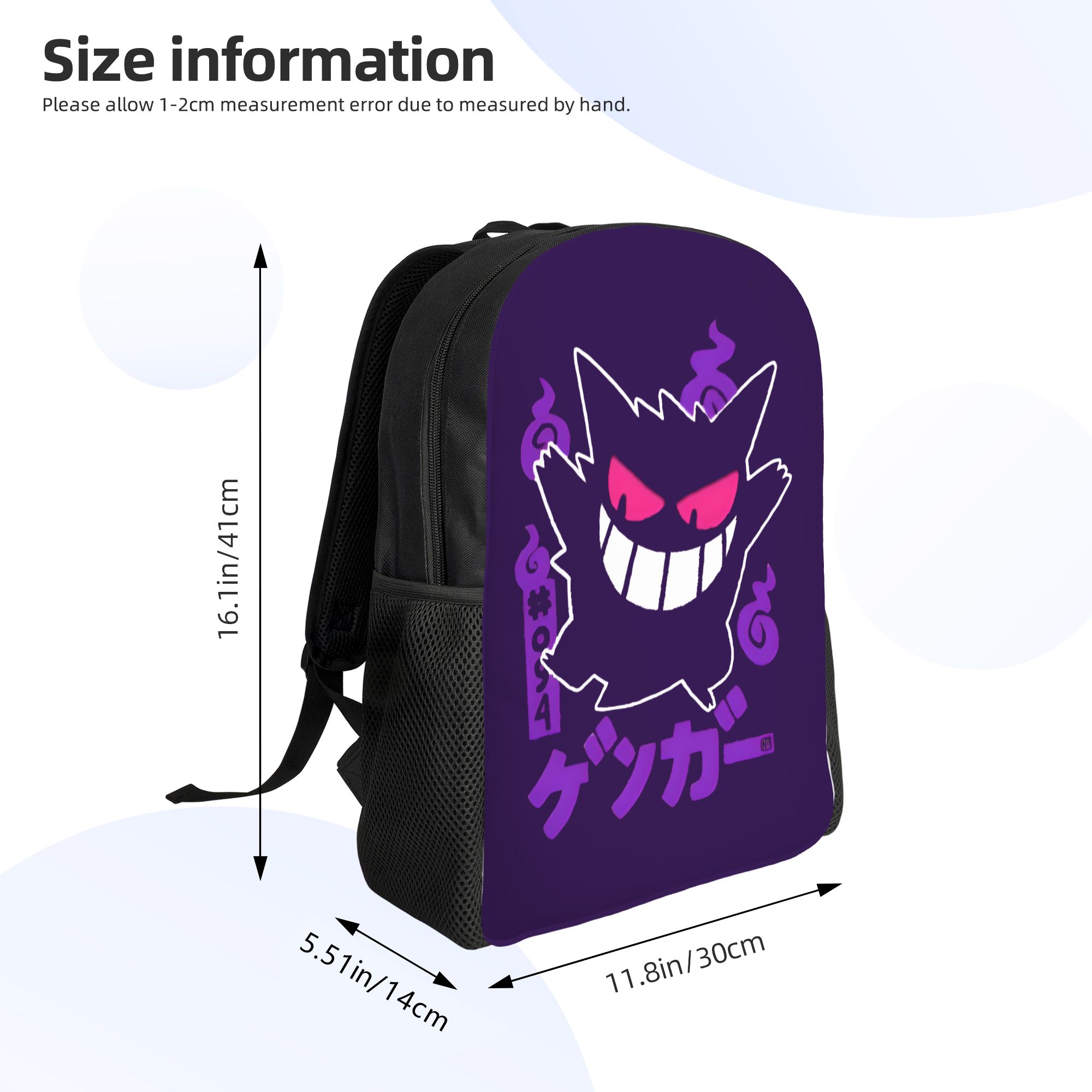 Plecak 3D z Pokemonem Gengarem – Laptop Accessories For College recenzja i cena